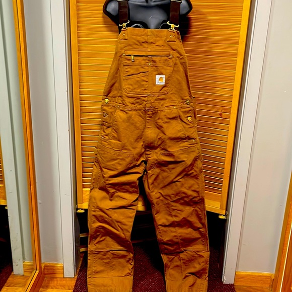 Carhartt Pants Carhartt R Heavyweight Cotton Duck Bib Overalls Poshmark